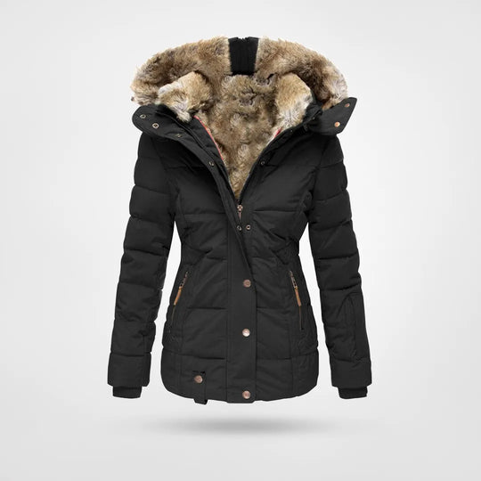 NOUVEAU RICHE Damen Jacke – Luxuriöse und Bequeme Stoffjacke für Alltag & Events Schwarz
