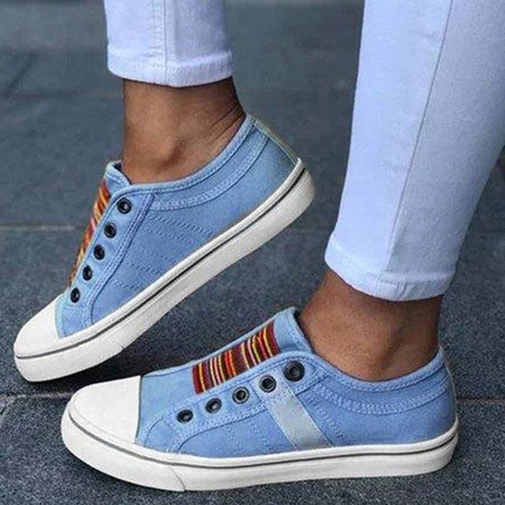 NOUVEAU RICHE Frauen Stylische und Bequeme Sneakers für Frauen Alltag Blau
