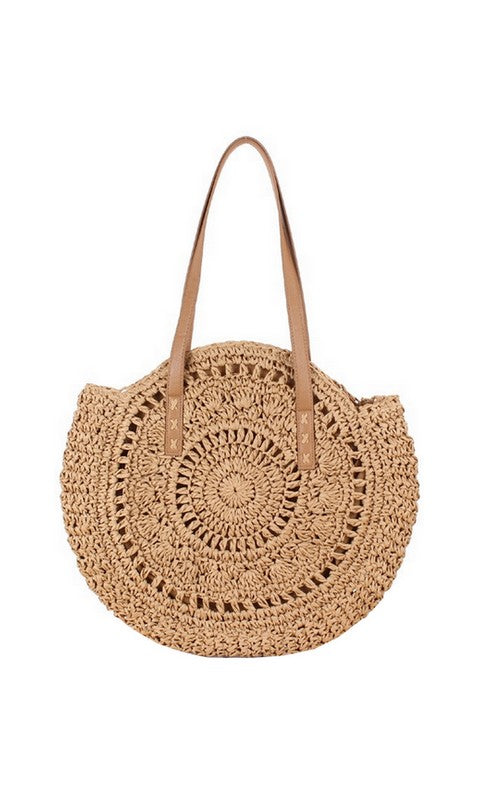 NOUVEAU RICHE Bohème Strohtasche Aus Naturstroh Ideal Für Sommeroutfits