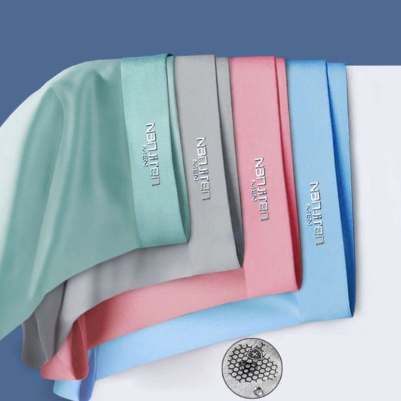 NOUVEAU RICHE Boxershorts Herren Seidenweiches Material Komfort Viererpack Set 1