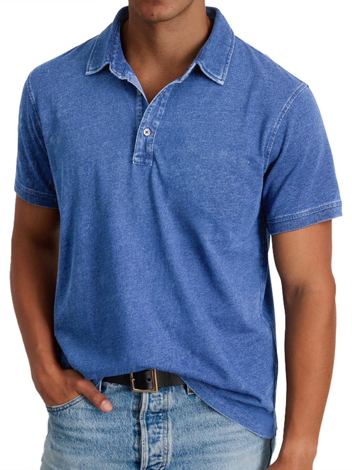 NOUVEAU RICHE Wilshire | Klassisches und modernes Poloshirt Blau