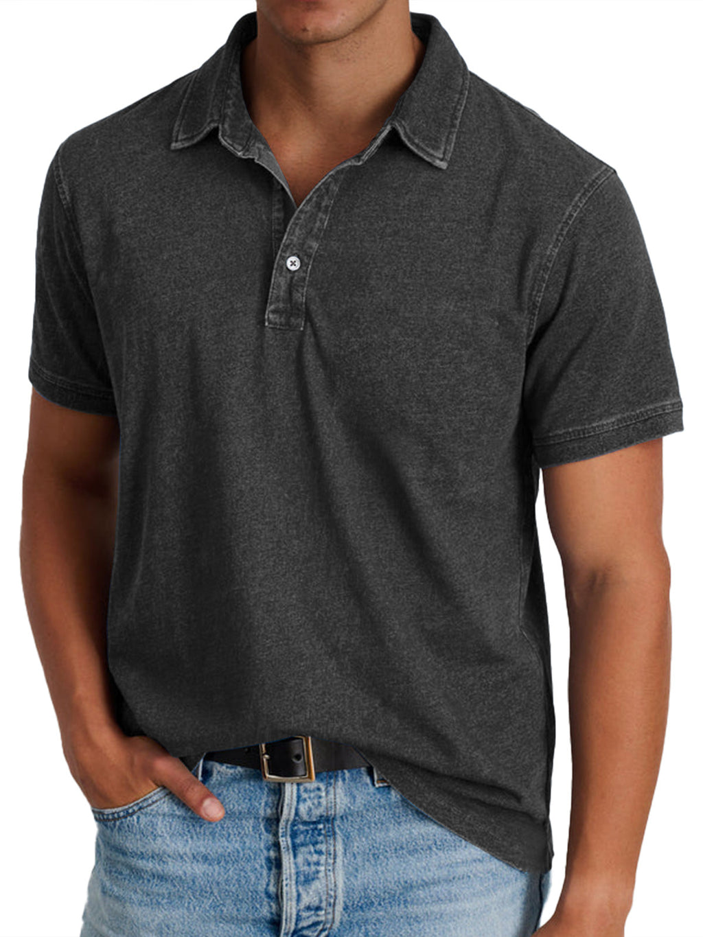 NOUVEAU RICHE Wilshire | Klassisches und modernes Poloshirt Schwarz