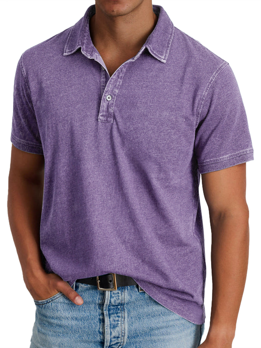 NOUVEAU RICHE Wilshire | Klassisches und modernes Poloshirt Violett