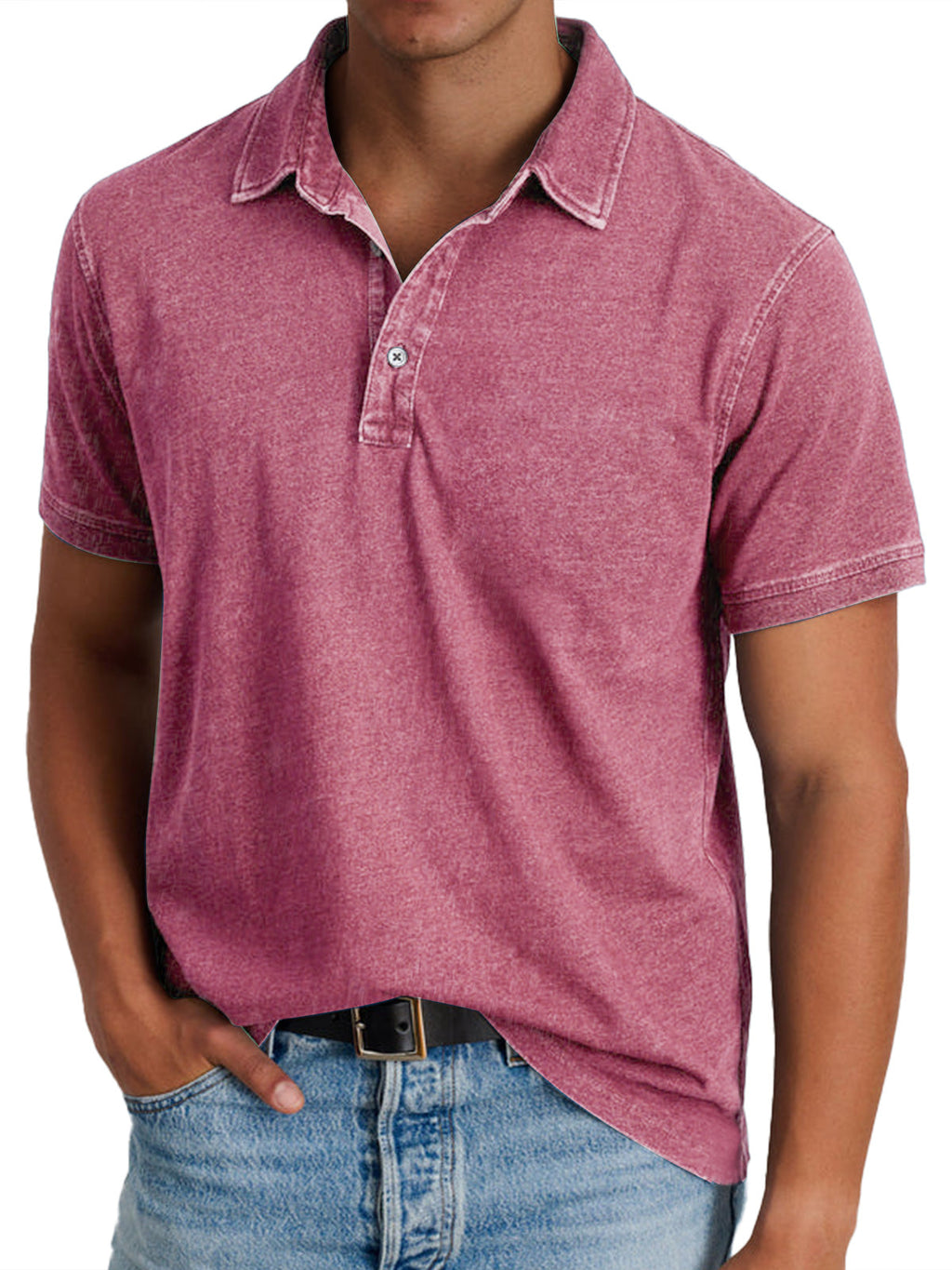 NOUVEAU RICHE Wilshire | Klassisches und modernes Poloshirt Rosa