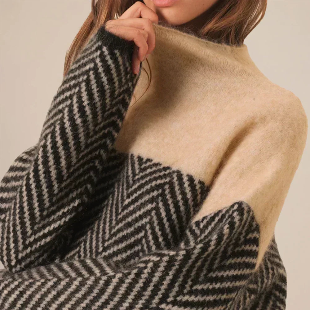 NOUVEAU RICHE Damen Kuscheliger Pullover Aus Weichem Kaschmir Stil Komfort