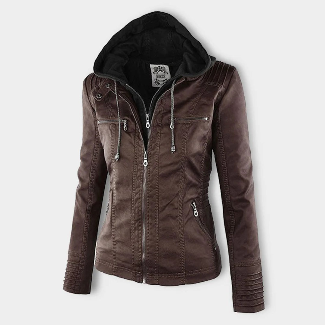 NOUVEAU RICHE Damen Wetterfester Damen Jacke Mit Kapuze Alltagsbegleiter