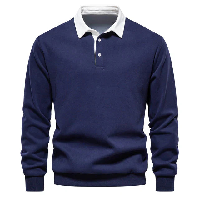 NOUVEAU RICHE Polohemd Herren Hochwertiges Material Bequemer Schnitt