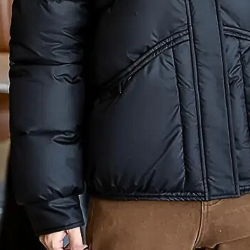 NOUVEAU RICHE Pufferjacke Damen – Warme Winterjacke im modernen Look für Alltag & Ausgang, Schwarz, XS-XL – Amore