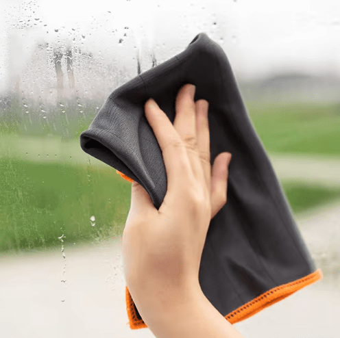 NOUVEAU RICHE Chiffon Reinigungstuch Kohlenstofffasern Oberflächen Orange