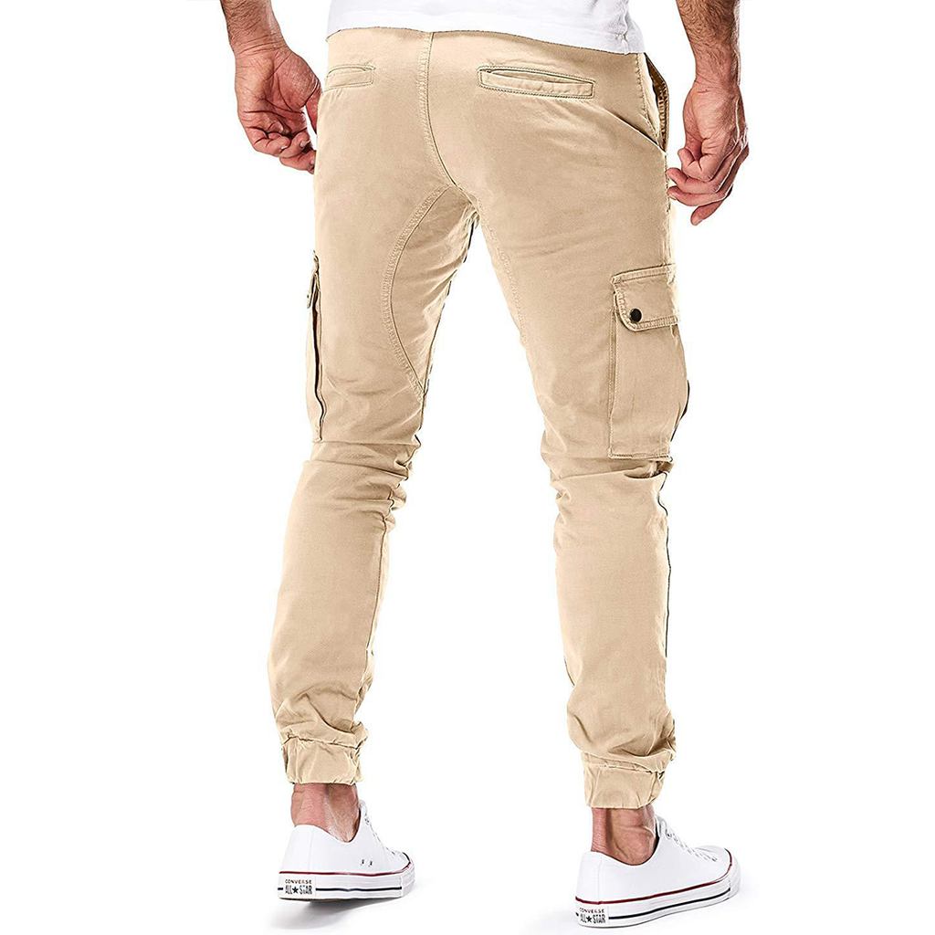 NOUVEAU RICHE Slim Fit Cargo Jogginghose Herren Mit Mehreren Taschen