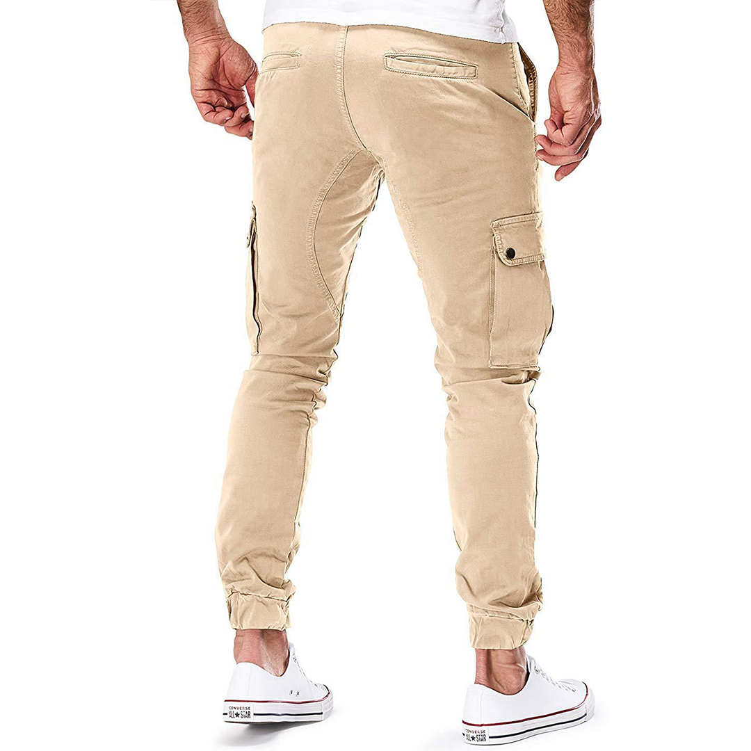 NOUVEAU RICHE Slim Fit Cargo Jogginghose Herren Mit Mehreren Taschen