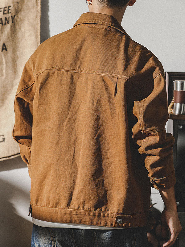 NOUVEAU RICHE Cargojacke Im American Vintage Stil Für Herren Retro Arbeitsjacke Mit Robuster Passform Und Klassischem Design