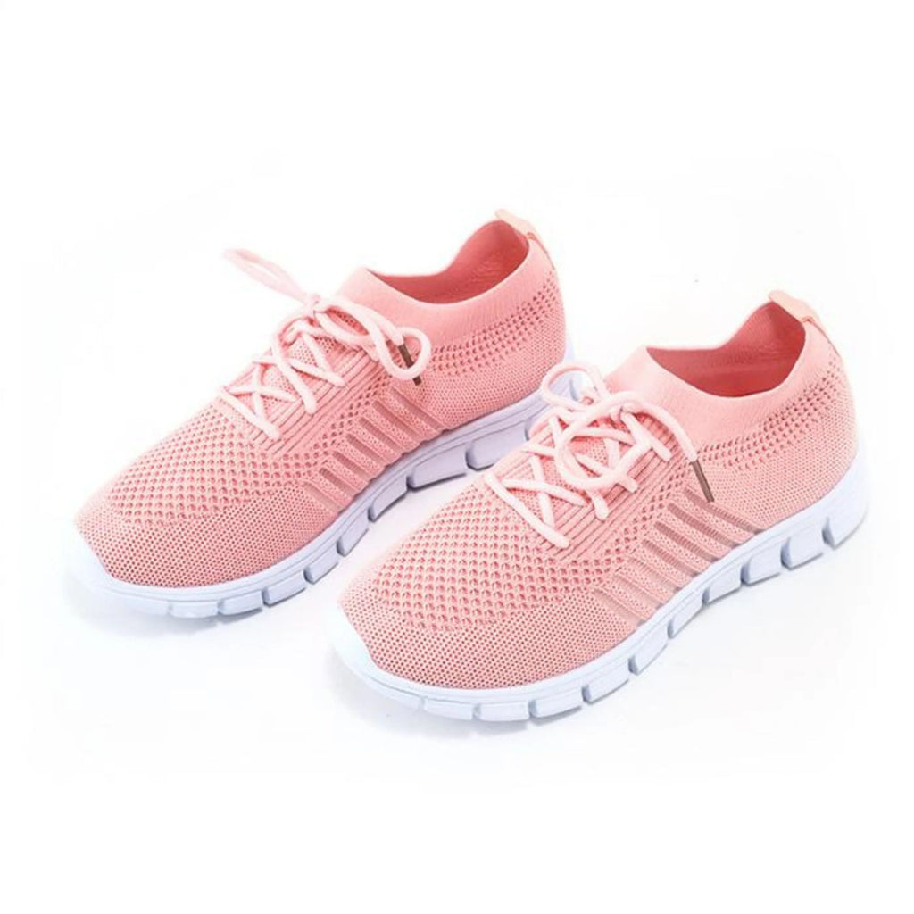 NOUVEAU RICHE Solar | Sneaker mit Atmungsaktivem Strickdesign Hellrosa