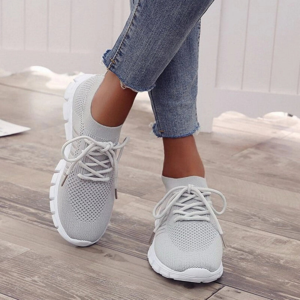 NOUVEAU RICHE Solar | Sneaker mit Atmungsaktivem Strickdesign Grau