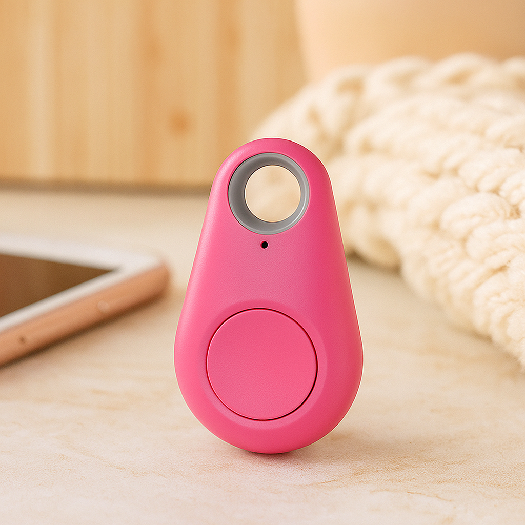 NOUVEAU RICHE GPS-Tracker Kompakt Live-Tracking Für Kinder Haustiere Auto Rosa