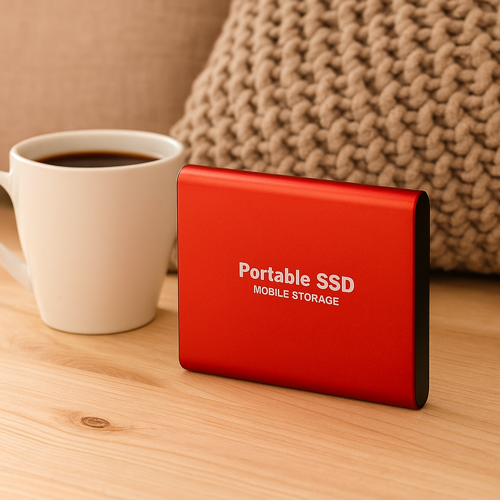 NOUVEAU RICHE Externe Ssd Speicher Schnelle Übertragung Für Laptop Und PC Rot