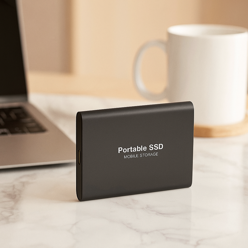 NOUVEAU RICHE Externe Ssd Speicher Schnelle Übertragung Für Laptop Und PC Schwarz