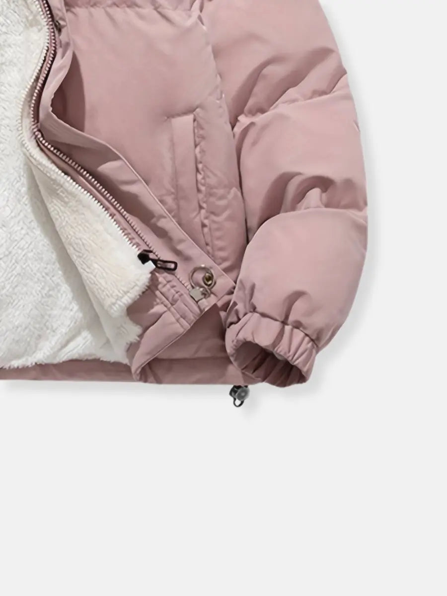 NOUVEAU RICHE Damen Steppjacke Warm – Reißverschluss & Komfort-Stil