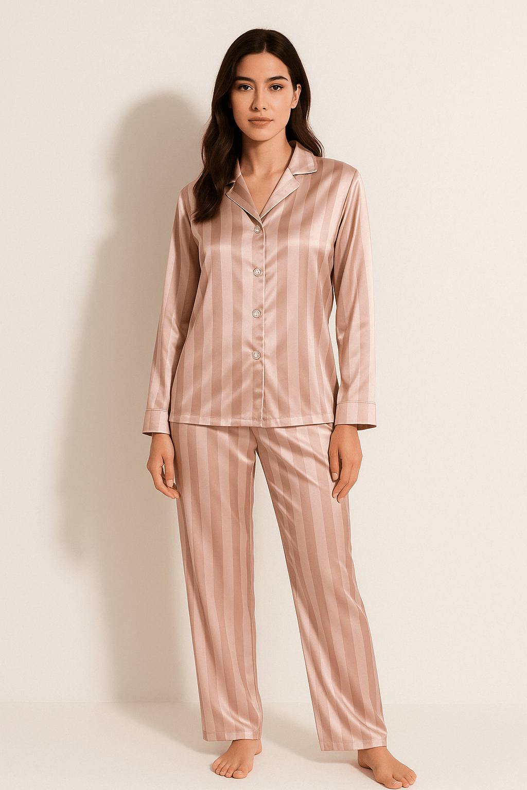 Christabel Gestreiftes Pyjama-Set 1