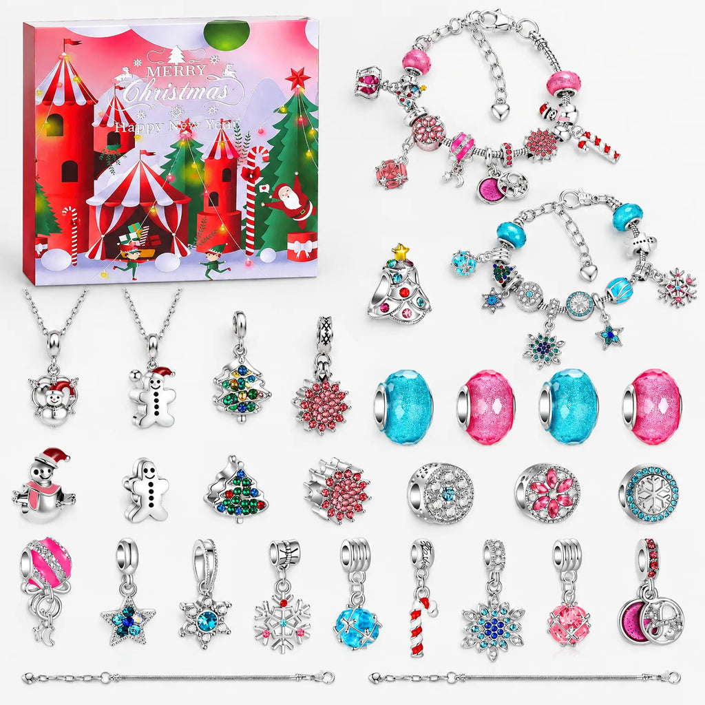 Weihnachts-Adventskalender mit Charms