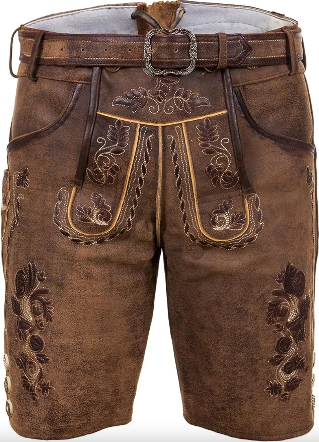 NOUVEAU RICHE Figueral | Herren-Lederhose – Klassischer Stil, schmale Passform & zeitlose Männlichkeit Braun
