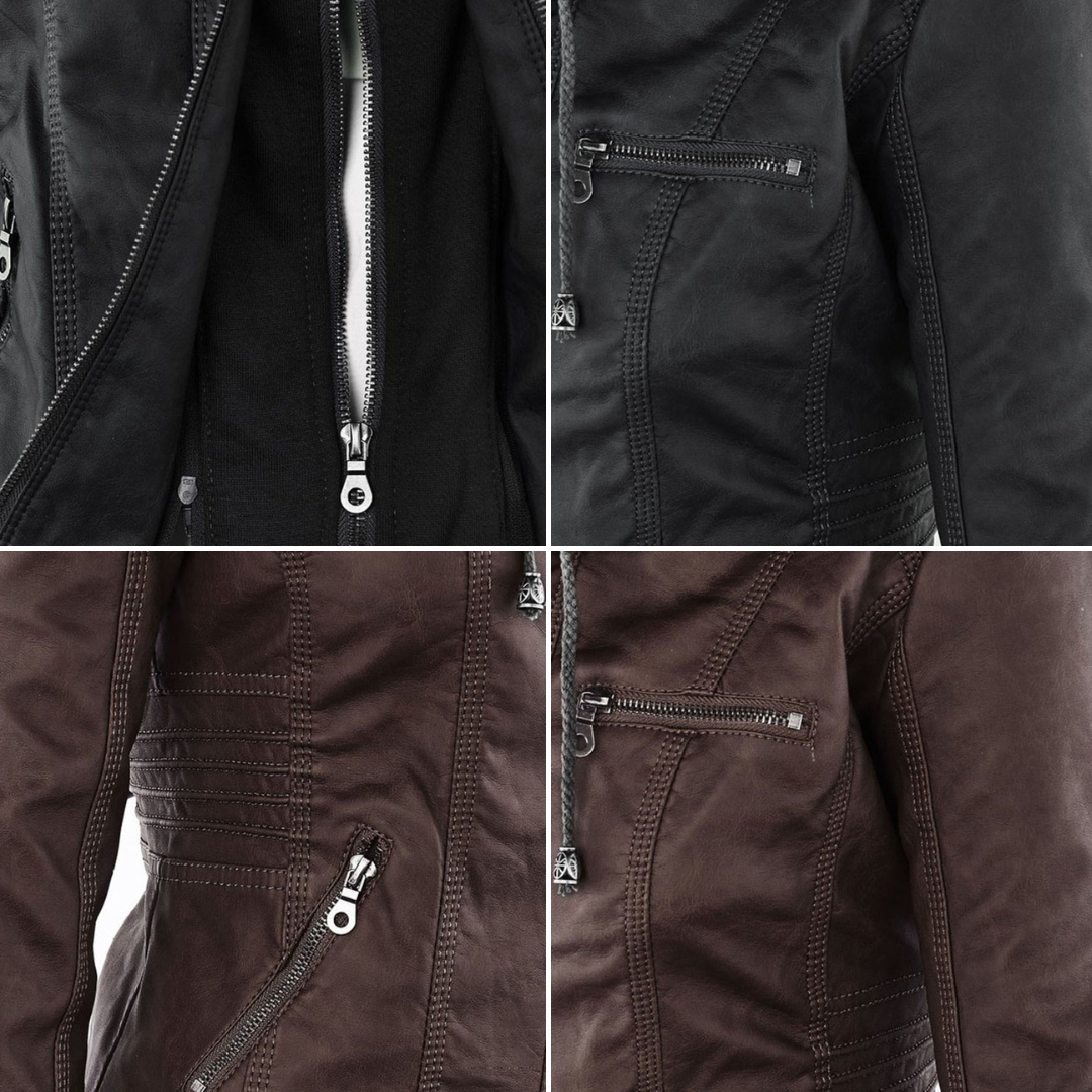 NOUVEAU RICHE Damen Wetterfester Damen Jacke Mit Kapuze Alltagsbegleiter