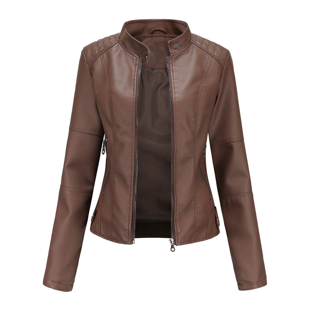 Isana | Women's Jacket | Stand Collar with Zippered Pockets