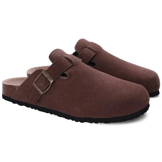 NOUVEAU RICHE Herren Suede Slipper im Old Money Stil, elegant und komfortabel Bordeaux