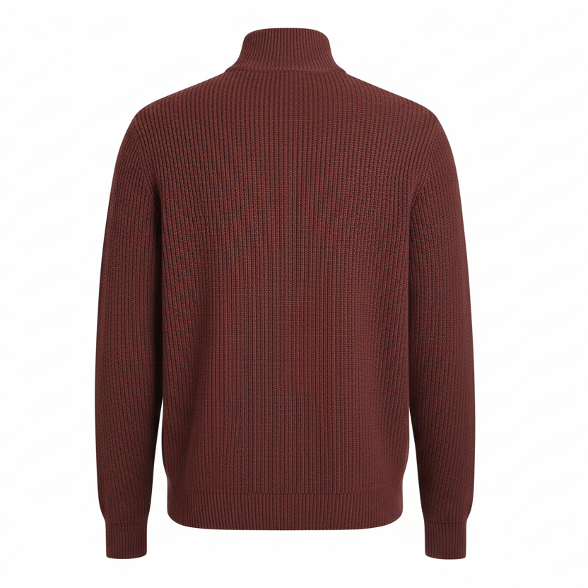 NOUVEAU RICHE Herren Freizeitpullover Mit Reißverschluss Hochwertiges Material Business-Casual