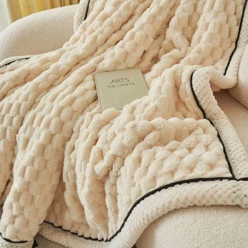 NOUVEAU RICHE Dicke Korallfleece-Decke – Weich, Warm und Wendbar für Innen- und Außenbereich, Erhältlich in verschiedenen Größen