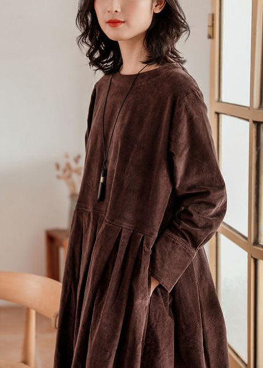 NOUVEAU RICHE Cord Kleid Emilia für Herbst und Winter mit Modernem Design und Klassischem Charme für Stilvolle Anlässe und Alltagsmode
