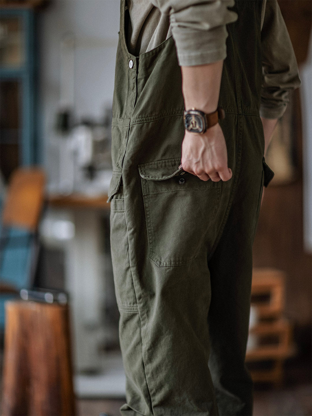 NOUVEAU RICHE Crafter Latzhose Aus 100 Prozent Schwerer Baumwolle Robuster Schutz Und Atmungsaktive Passform Für Komfort Und Bewegungsfreiheit