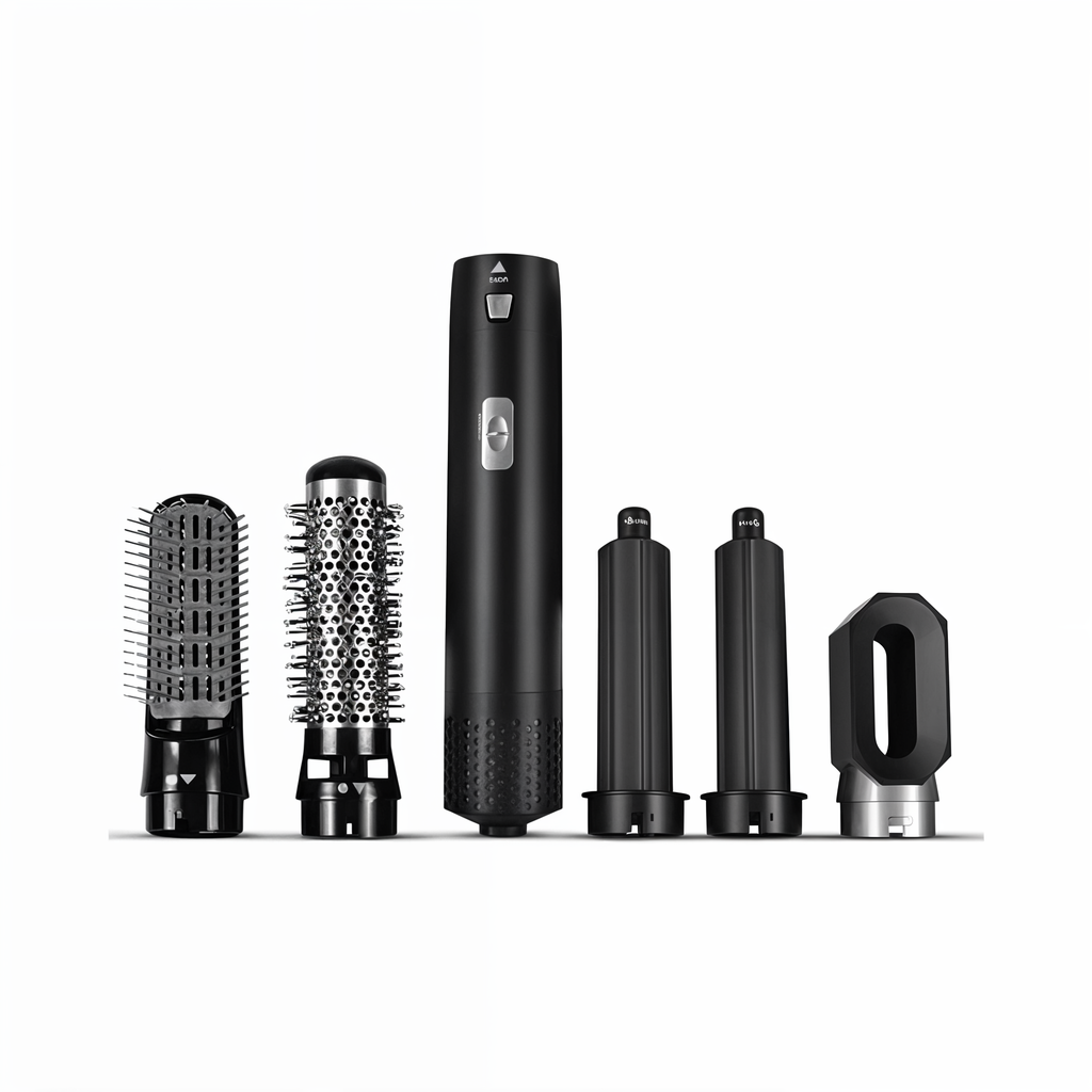 NOUVEAU RICHE 5-in-1-Haartrockner mit Styling-Aufsätzen Schwarz