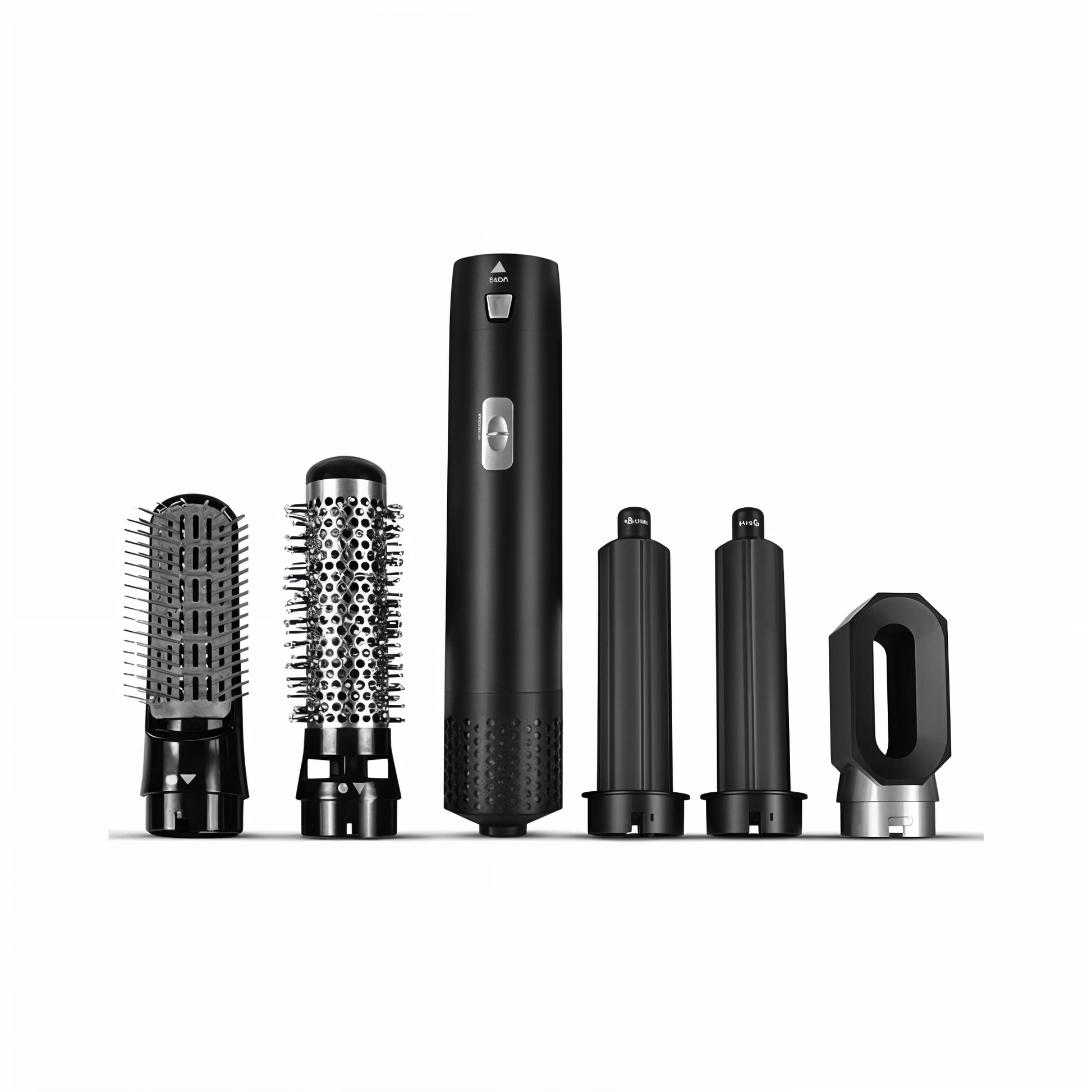 NOUVEAU RICHE 5-in-1-Haartrockner mit Styling-Aufsätzen Schwarz