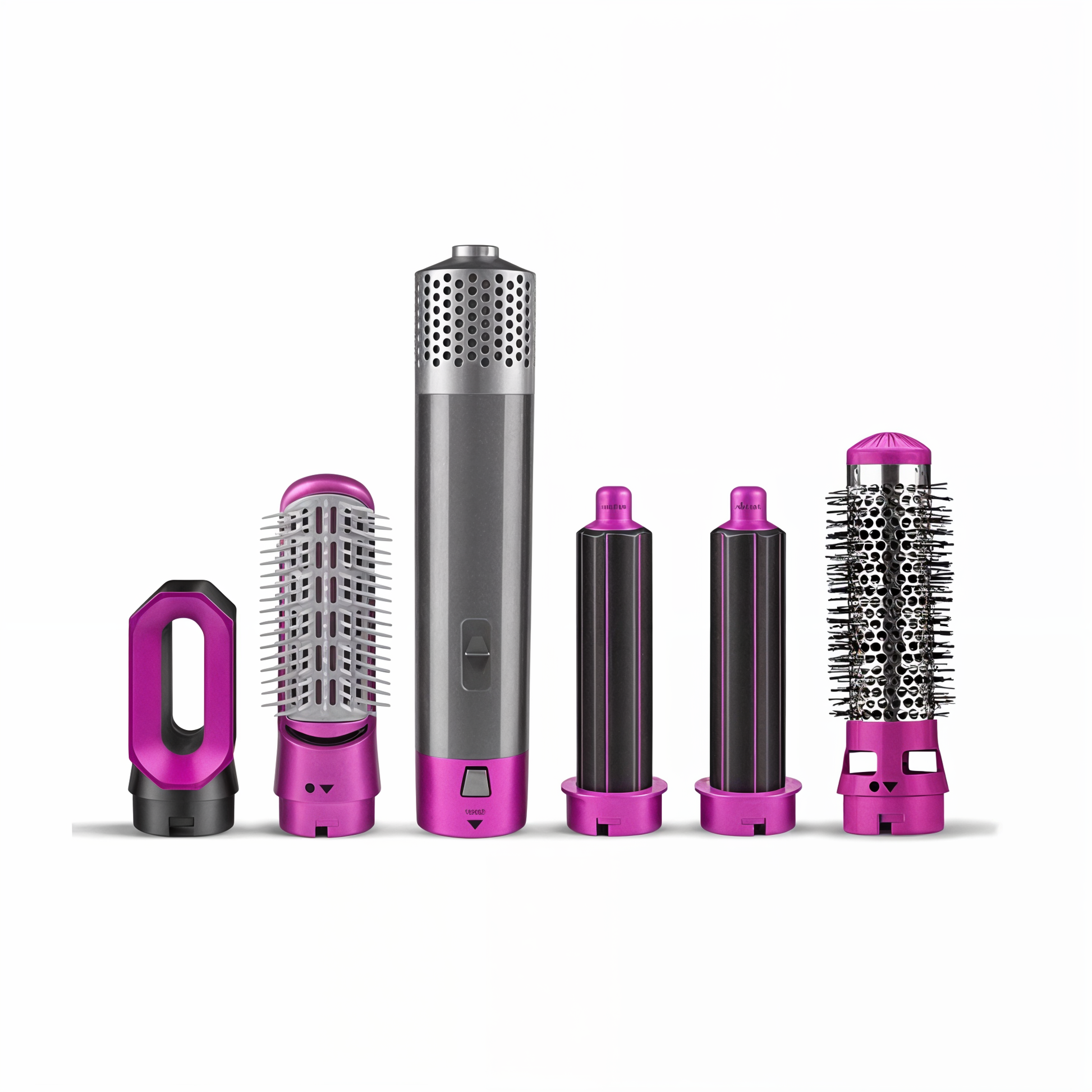 NOUVEAU RICHE 5-in-1-Haartrockner mit Styling-Aufsätzen Rosa