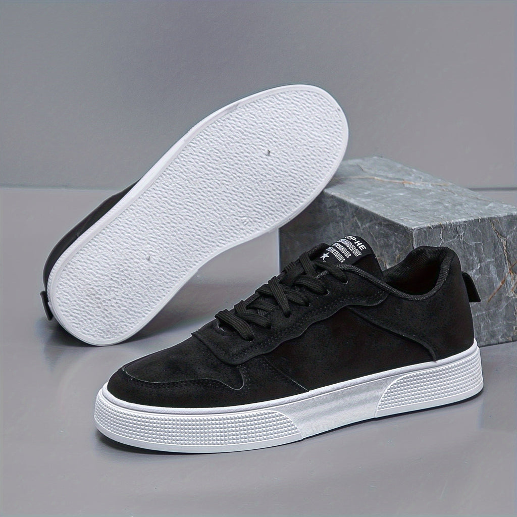 NOUVEAU RICHE Einfarbige Low Top Herren Sneaker PU Obermaterial Alltag
