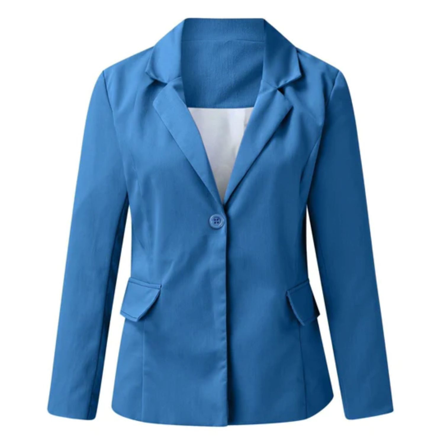 NOUVEAU RICHE Damen Blazer Übergröße Tailored Fit Vielseitig Büro Abend Blau
