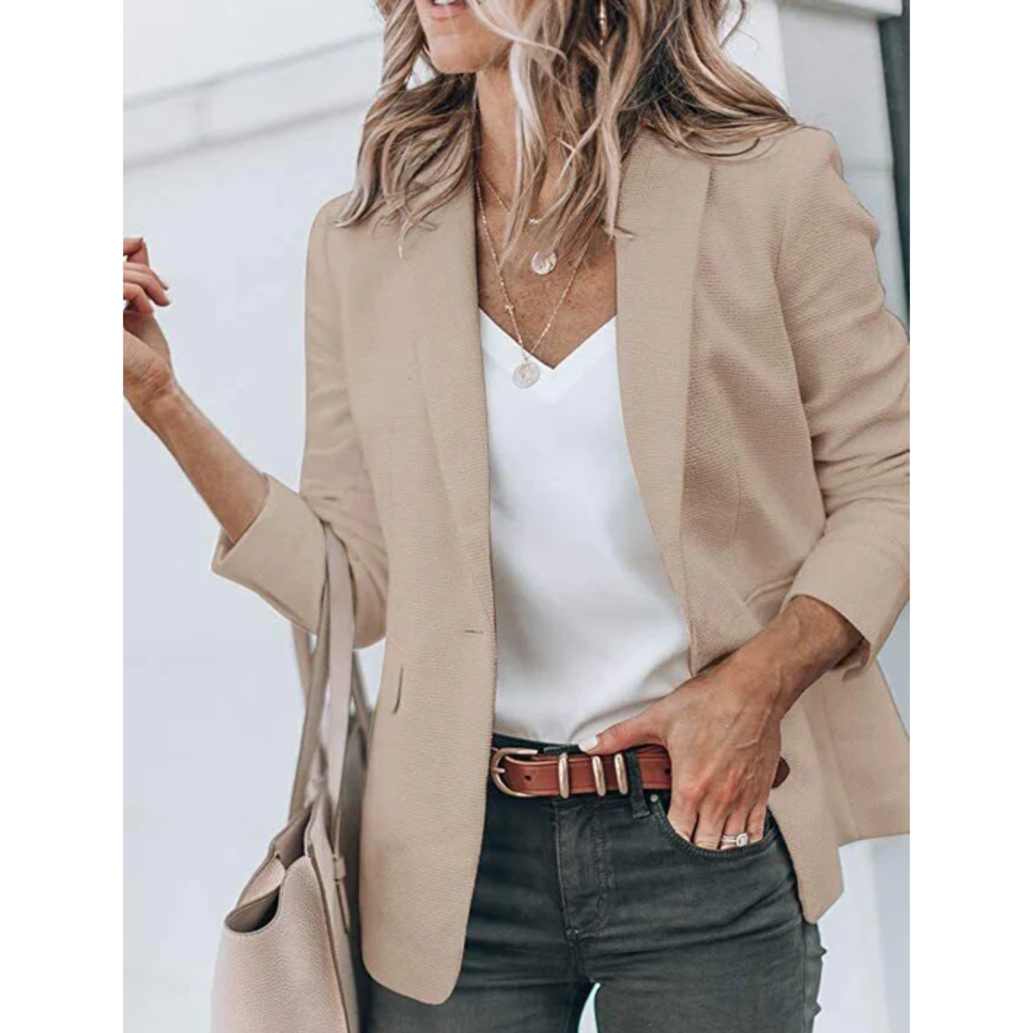 NOUVEAU RICHE Damen Blazer Übergröße Tailored Fit Vielseitig Büro Abend