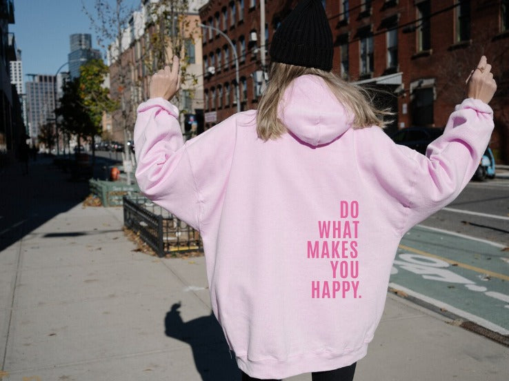 NOUVEAU RICHE Damen Hoodie Mit Lockere Passform Aus Weicher Baumwollmischung Und Kapuze Mit Kordelzug Für Freizeitkleidung Dunkelrosa