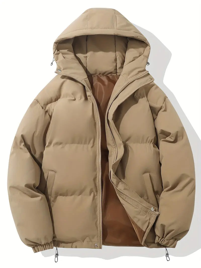 NOUVEAU RICHE Damen Kapuzenjacke Winter Warme Alltagsjacke Mit Kapuze Khaki