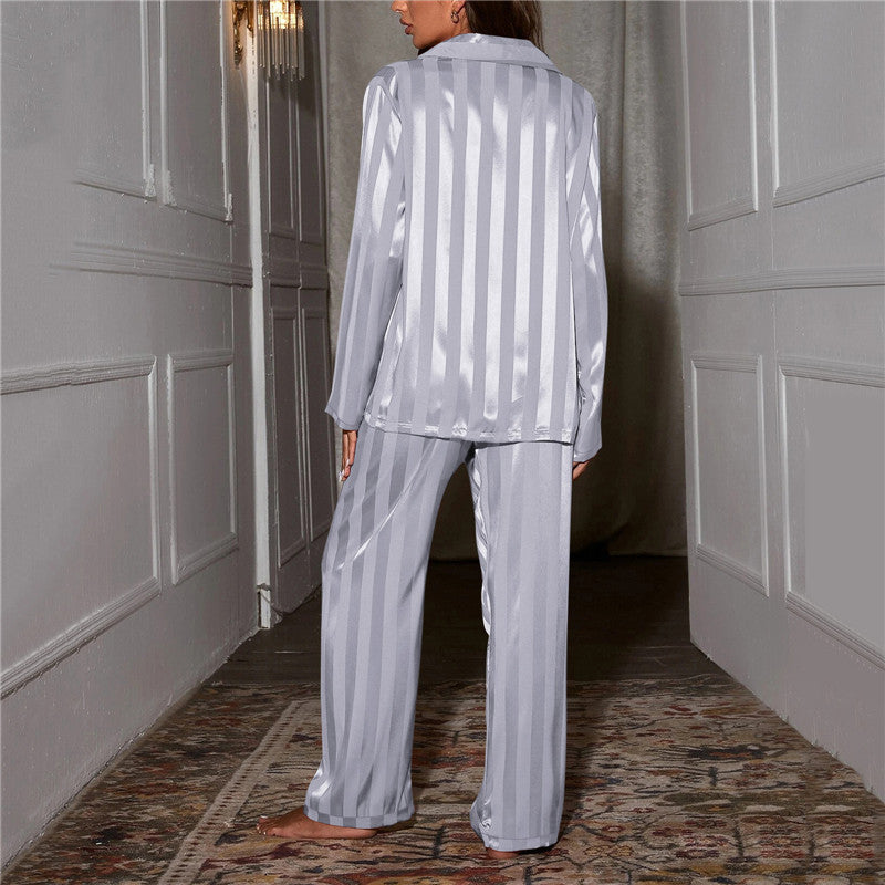 NOUVEAU RICHE Damenpyjama-Set Langärmlig Und Mit Knöpfen Ultimativen Komfort