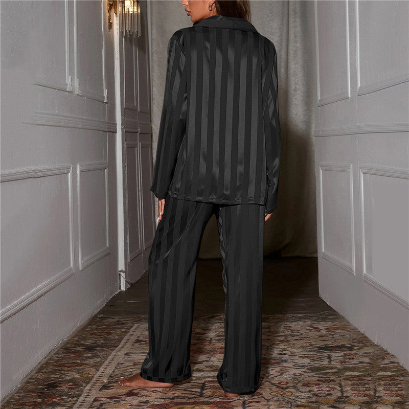 NOUVEAU RICHE Damenpyjama-Set Langärmlig Und Mit Knöpfen Ultimativen Komfort
