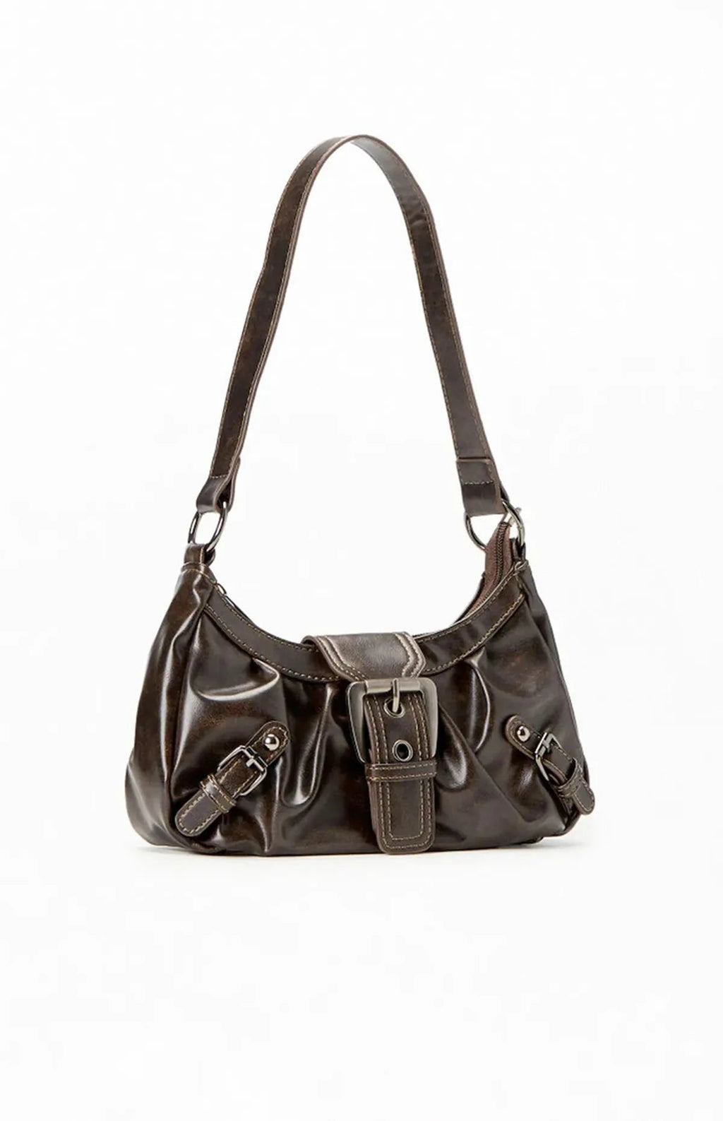 NOUVEAU RICHE Damen-Schultertasche aus Leder Kompakte Formschöne Tasche