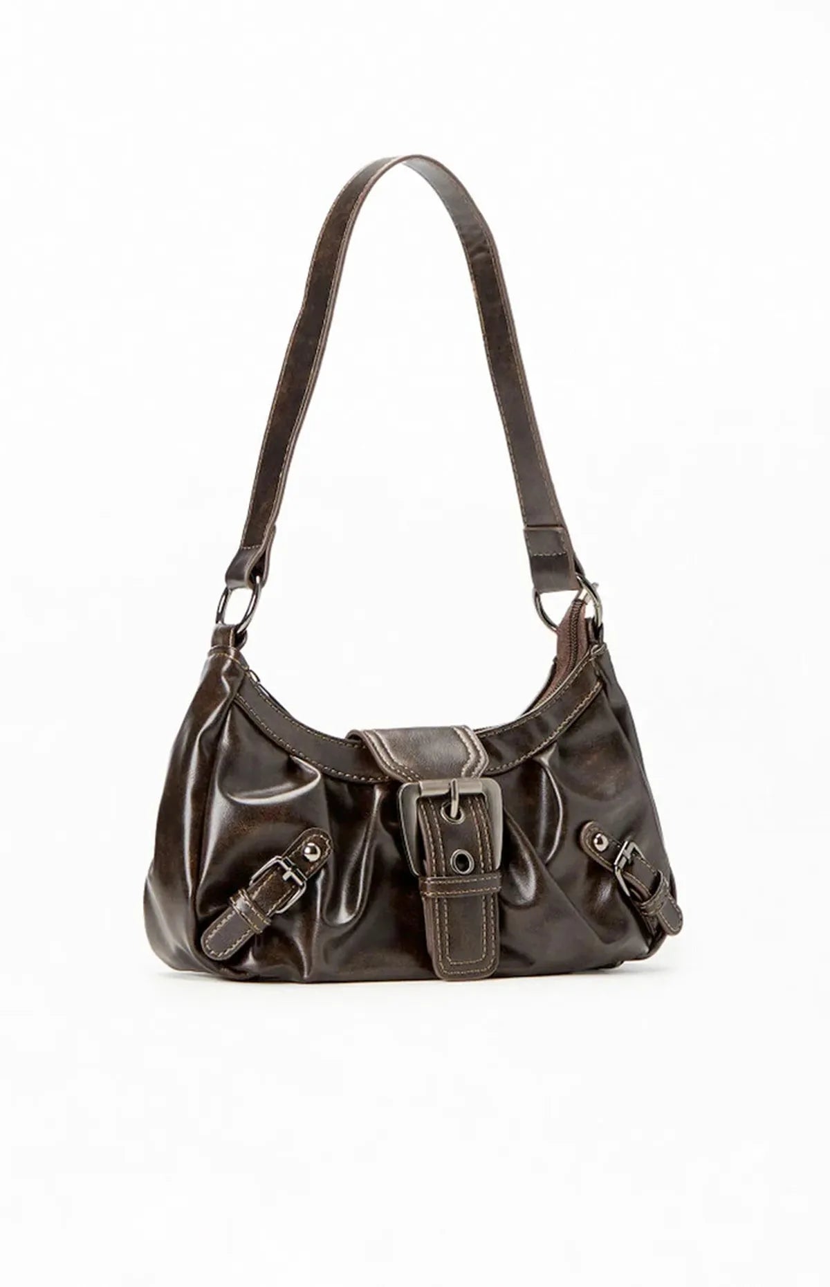 NOUVEAU RICHE Damen-Schultertasche aus Leder Kompakte Formschöne Tasche