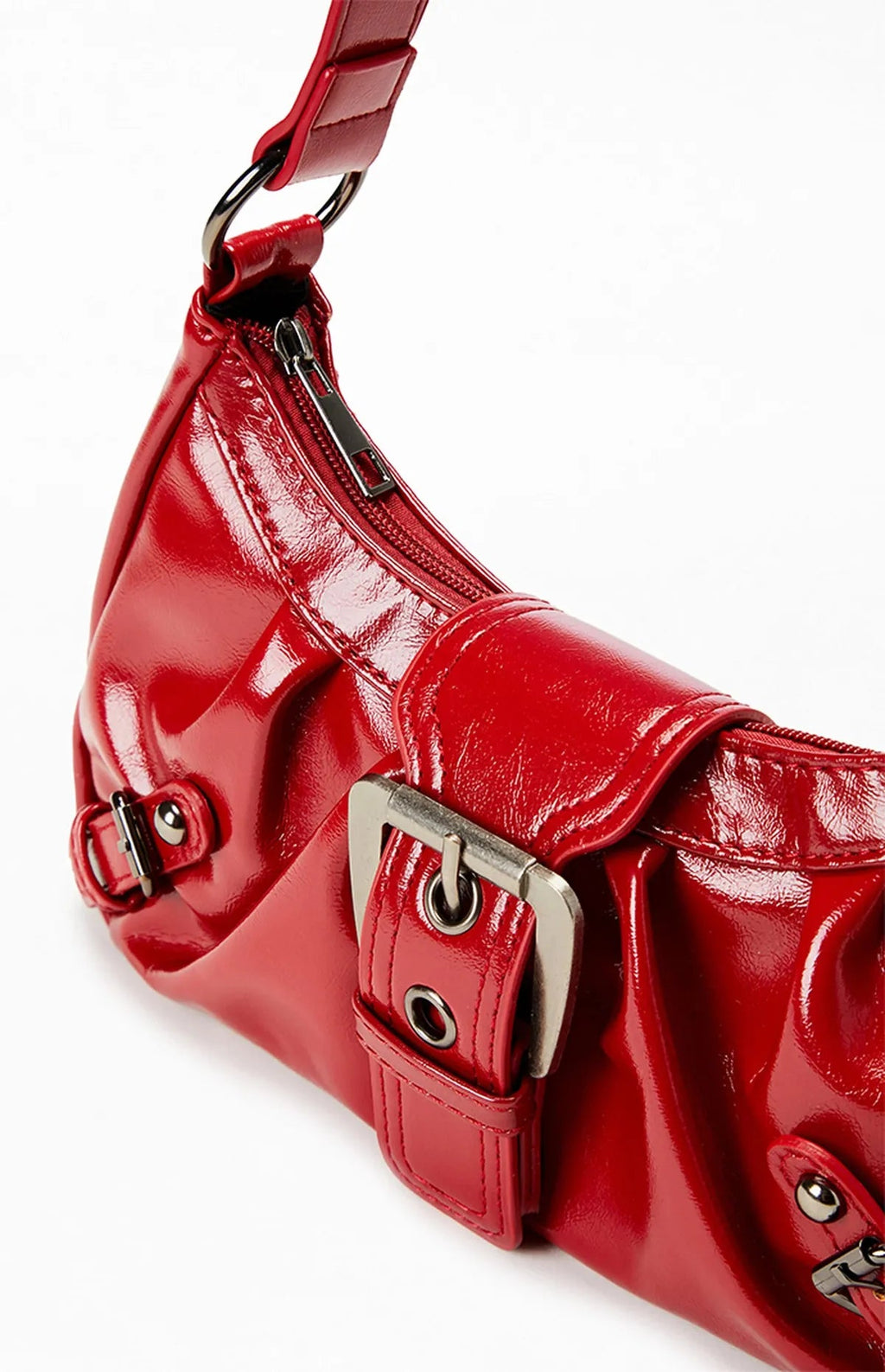 NOUVEAU RICHE Damen-Schultertasche aus Leder Kompakte Formschöne Tasche