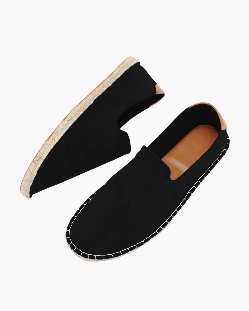 NOUVEAU RICHE Herren Espadrilles Baumwolle mit Juteumwickelter Sohle