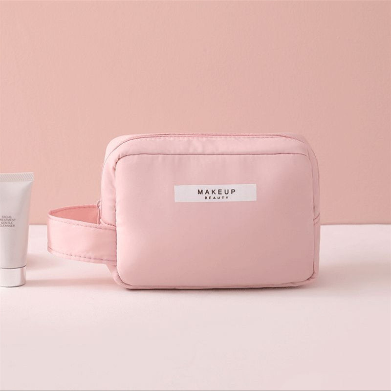 NOUVEAU RICHE Damen Kosmetiktasche Klein Mit Griff Reise Ordnung Mit Stil Auf Jeder Reise Rosa Klein