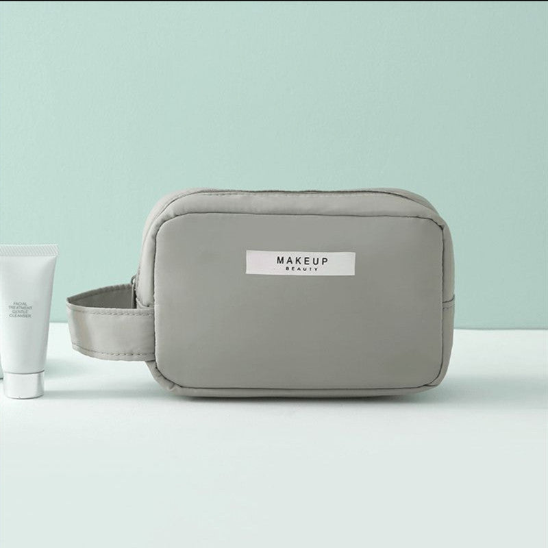 NOUVEAU RICHE Damen Kosmetiktasche Klein Mit Griff Reise Ordnung Mit Stil Auf Jeder Reise Dunkelgrun Klein