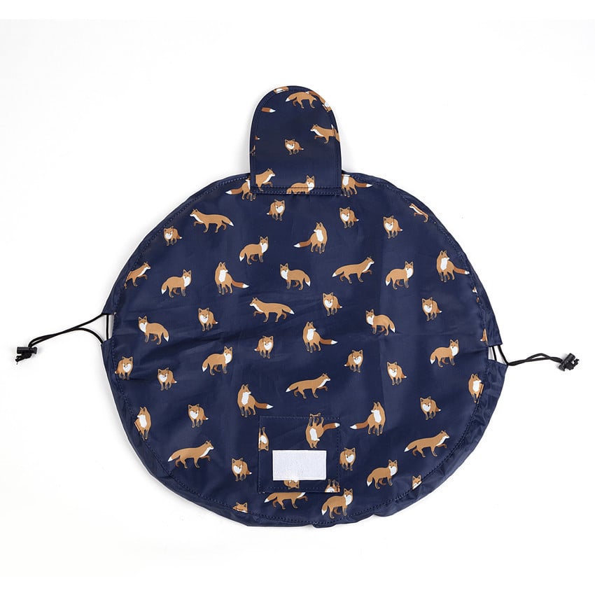 NOUVEAU RICHE Damen Kosmetiktasche Mit Kordelzug Flach Ausbreiten Zeigt Beauty-Produkt