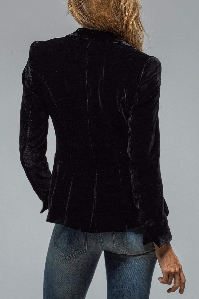 NOUVEAU RICHE Damen Retro Revers Blazer Mit Taschen Slim Fit Eleganter Blazer Aus Hochwertigem Polyester Für Jeden Anlass